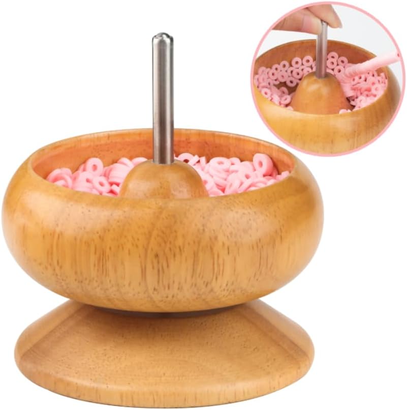 Nurge Wooden Bead Spinner, Jewelry Making Bead Holder, Beading Spinner –  Hobby Trendy